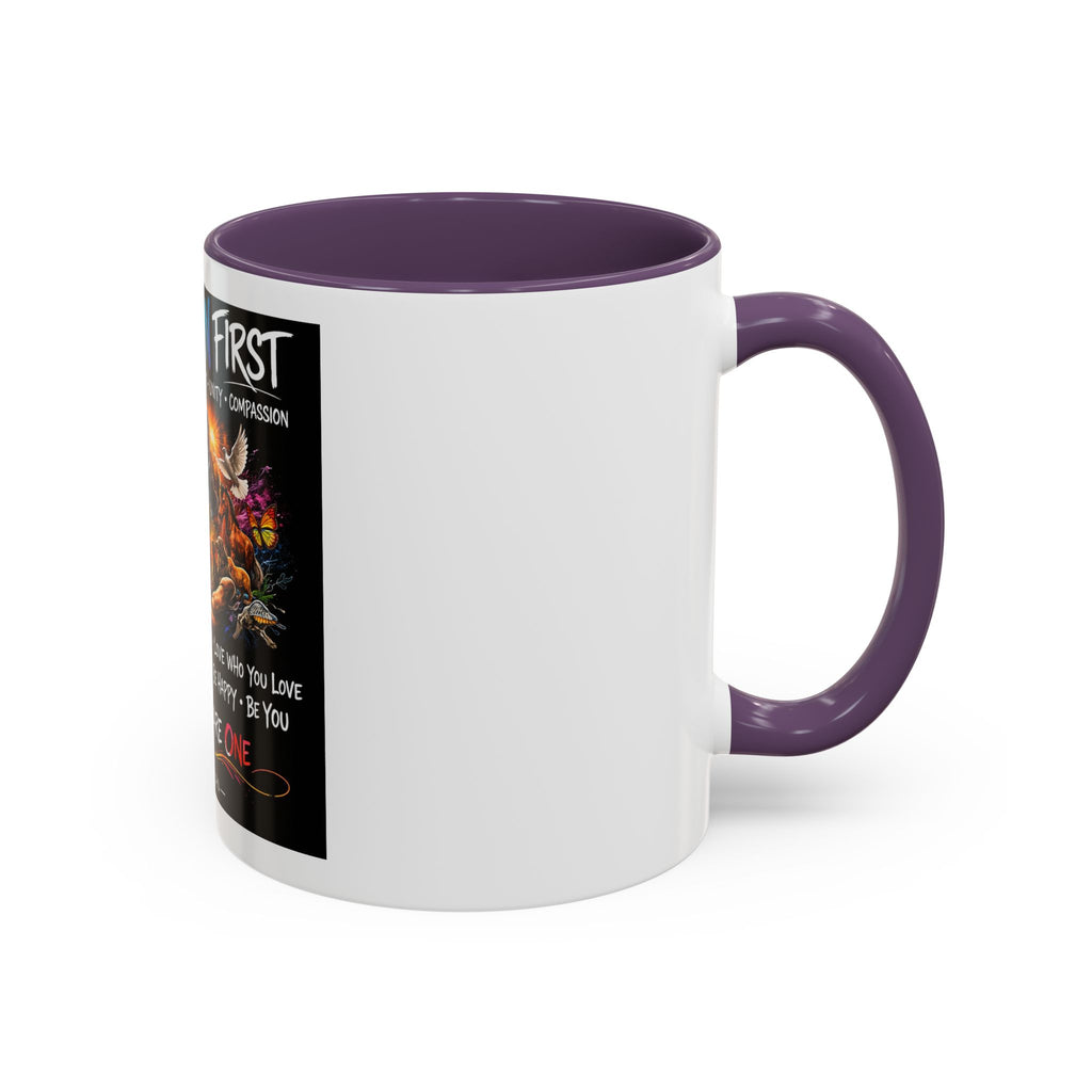 I Am Human First Inspirational Coffee Mug – Together We Are One 11/15oz