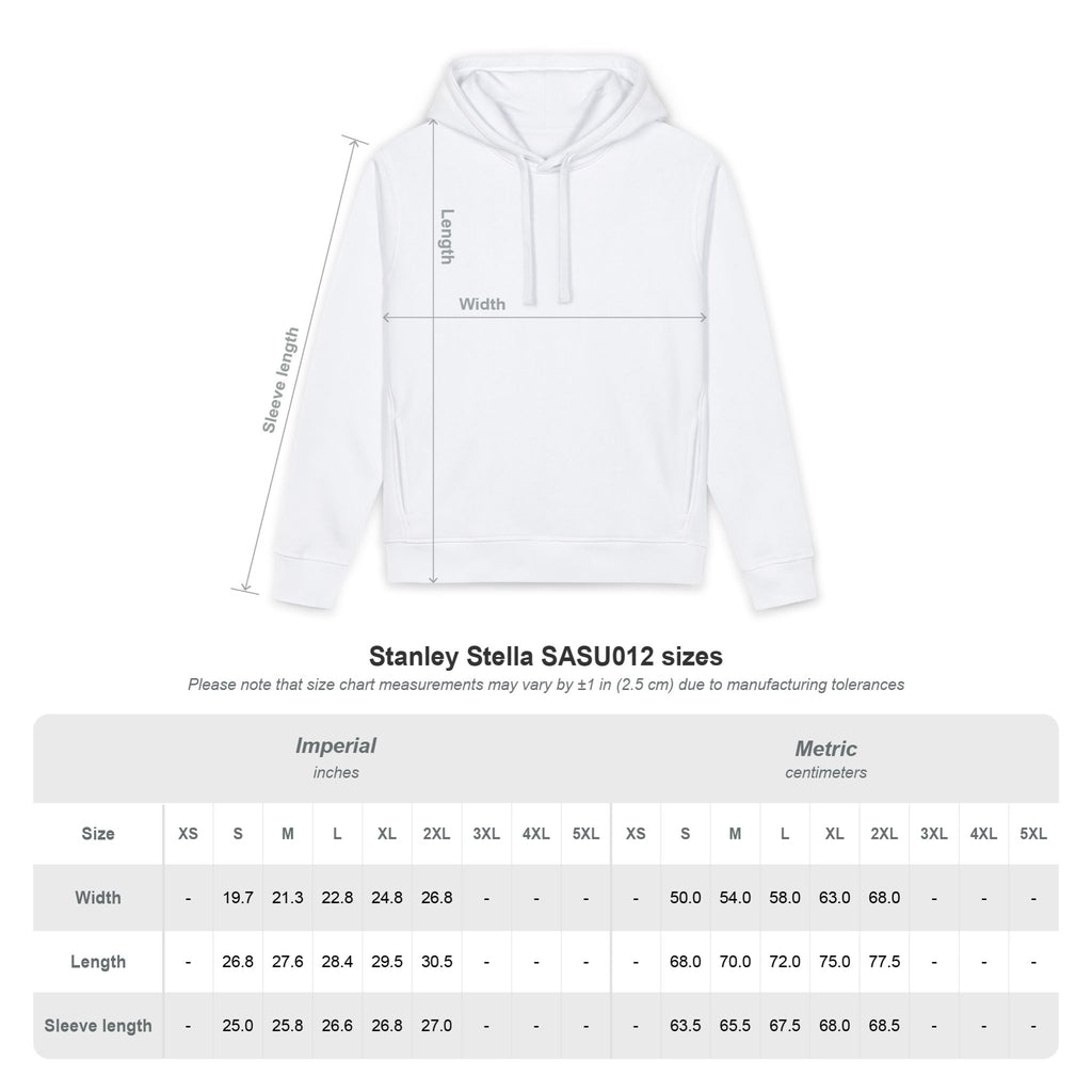 Cosmic Unity Hoodie — "Here For All Of Us" Graphic Organic Hoodie