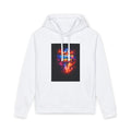 Cosmic Unity Hoodie — "Here For All Of Us" Graphic Organic Hoodie