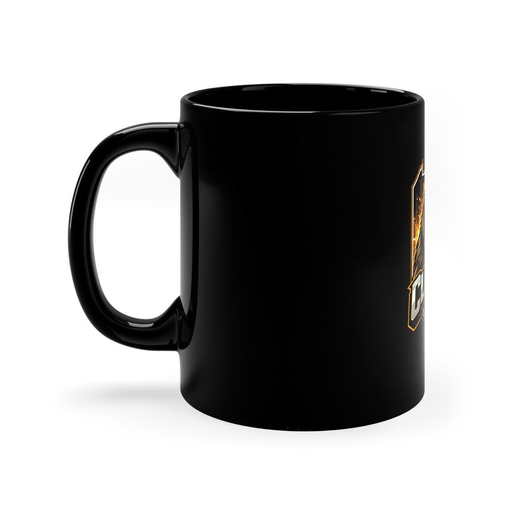 Clairton Roaring Bear Black Coffee Mug — 11oz Team Mascot Gift