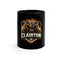 Clairton Roaring Bear Black Coffee Mug — 11oz Team Mascot Gift