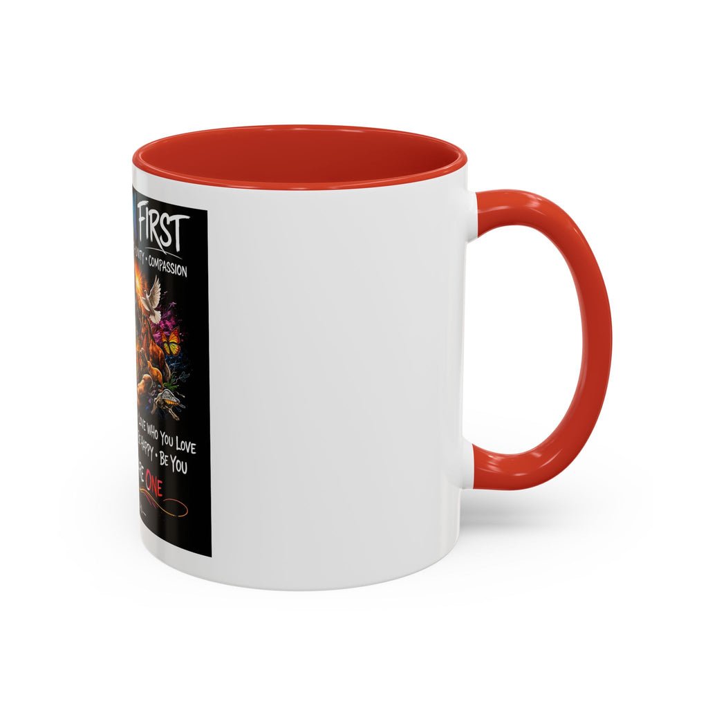 I Am Human First Inspirational Coffee Mug – Together We Are One 11/15oz